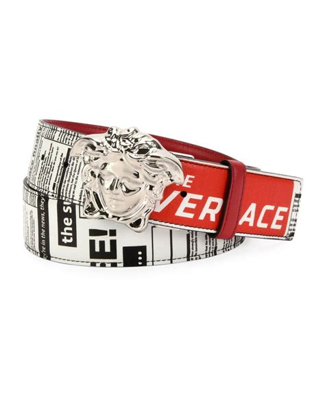 versace tabloid belt|Men's Designer and Luxury Belts .